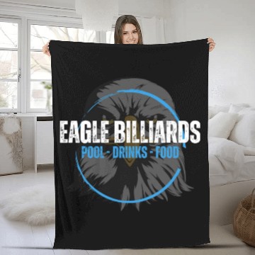 Discover Eagle Billiards Branded Clothing Fleece Blankets