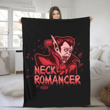 Discover Trick Or Treat Scary Vampire Horror Happy Fleece Blankets