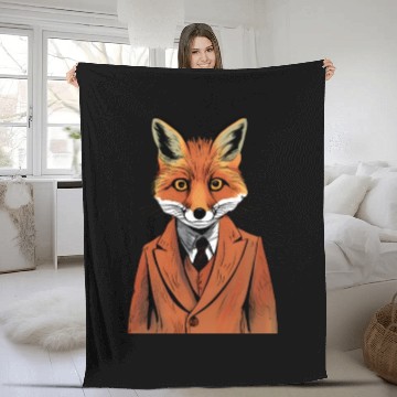 Discover Fantastic Mr Fox Ash Fleece Blankets