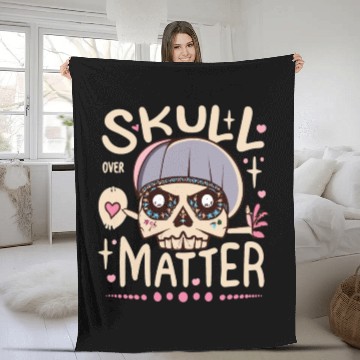 Discover Totenkopf Skull Skulls Totenschädel Spruch Fleece Blankets