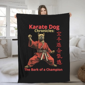 Discover Karate Dog Chronicles: The Bark of a Champion Fleece Blankets