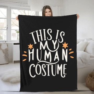 Discover This is my human costume Fleece Blankets