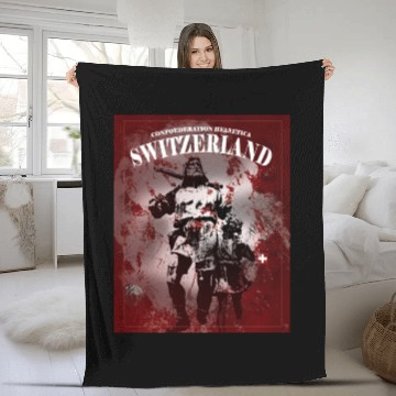 Discover Switzerland Fleece Blankets - Wilhelm Tell - print yourself
