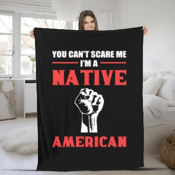 Discover A Native American American Indians Gift Fleece Blankets