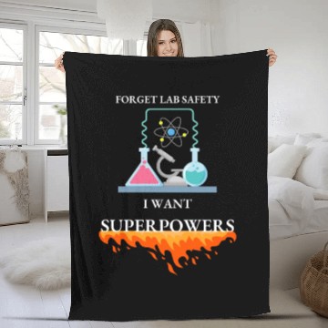 Discover Embrace Your Inner Hero Lab Safety Superpowers Fleece Blankets