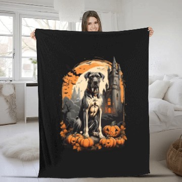 Discover A Great Dane Halloween Adventure Fleece Blankets