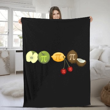 Discover Pi Day Fruit Pie Fleece Blankets