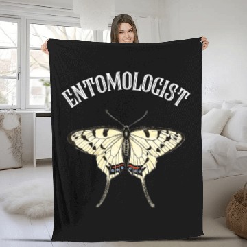 Discover Entomologist Butterfly Insect Science Fleece Blankets