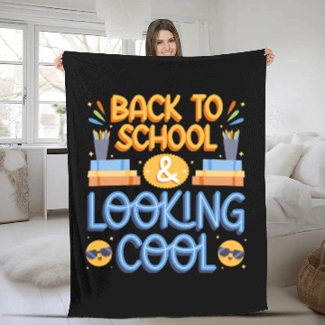 Discover Back To School Looking Cool Fleece Blankets