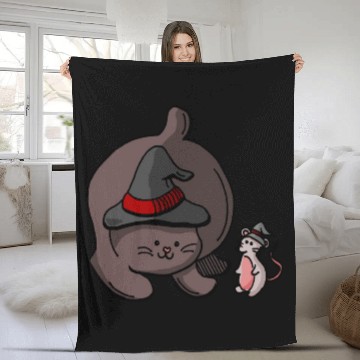 Discover Cute Kittens Friends Fleece Blankets