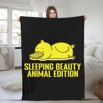 Discover Sleeping Beauty, Animal Edition Pajamas Fleece Blankets