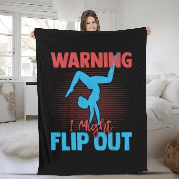 Discover Warning I Might Flip Out Cheerleading Cheerleader Fleece Blankets