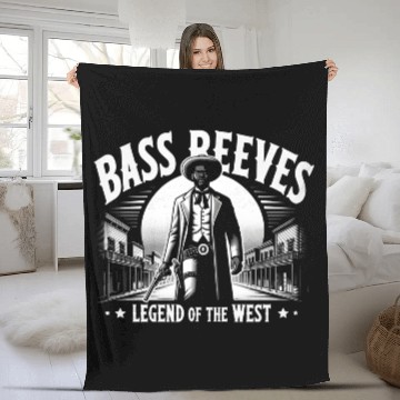 Discover Bass Reeves Deputy US Marshal Fleece Blankets