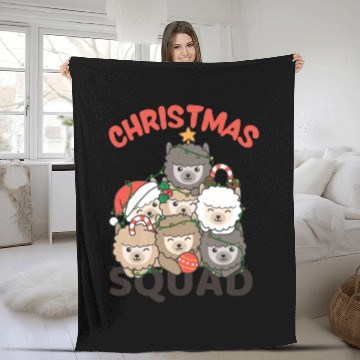 Discover Alpaca Christmas Tree Christmas Squad Alpacas Fleece Blankets