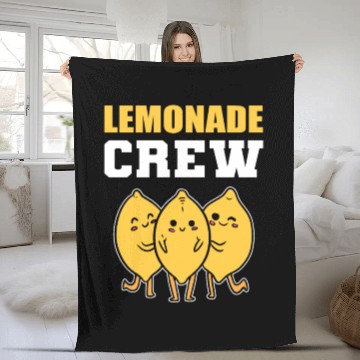 Discover Lemonade Crew Fruits Lover Gift Fleece Blankets