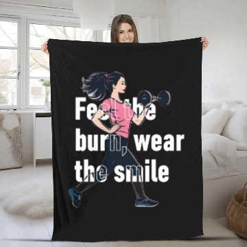 Discover Women's Fitness Apparel Fleece Blankets