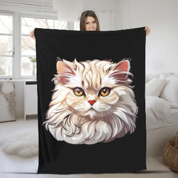 Discover Persian Cat Fleece Blankets