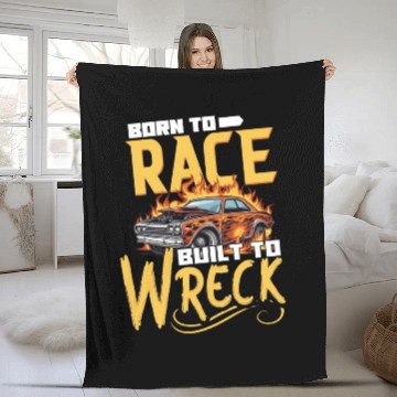 Discover Demo Derby Demolition Derby Demolition Derby Lover Fleece Blankets