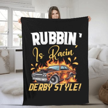 Discover Demo Derby Demolition Derby Demolition Derby Lover Fleece Blankets