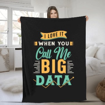 Discover Data Mining I Love It When You Call Me Programmer Fleece Blankets