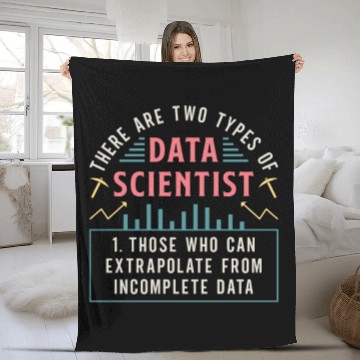 Discover Data Mining There Are Two Types Of Data Programmer Fleece Blankets