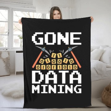 Discover Data Mining Gone Data Mining Computer Engineering Fleece Blankets