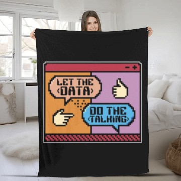 Discover Data Mining Let The Data Do The Talking Programmer Fleece Blankets