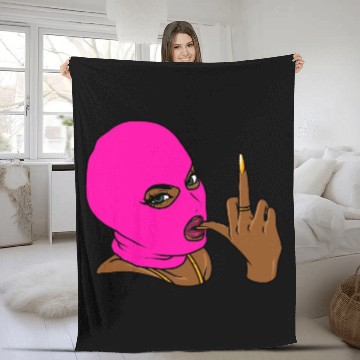 Discover HustleSkillz com Gansta Goddess 12 Pink Fleece Blankets
