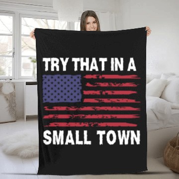 Discover Try that in a Small Town Baseball Jerseys Fleece Blankets