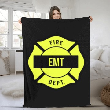 Discover EMT emergency medical technician Fleece Blankets