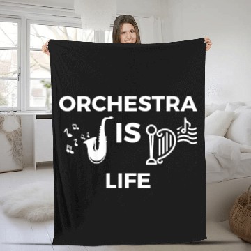 Discover ORCHESTRA IS LIFE Fleece Blankets