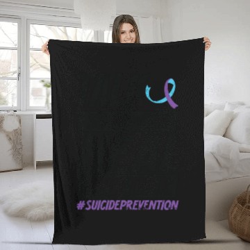Discover Suicide Prevention Awareness 988 Mental Health Fleece Blankets