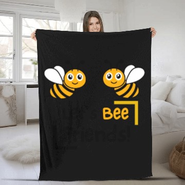 Discover Lets Be Friends Kids' Crewneck Fleece Blankets,bee mine