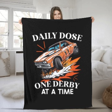 Discover Demo Derby Demolition Derby Demolition Derby Lover Fleece Blankets