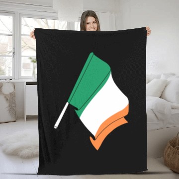 Discover Flag of Ireland Fleece Blankets