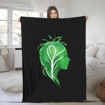 Discover connection between Health and Mental Fleece Blankets