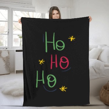 Discover Weihnachts-Fleece Blankets, Weihnachtsgeschenk-Ho ho ho