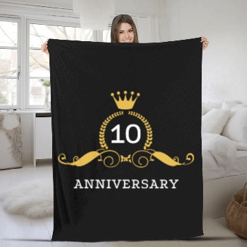 Discover Wedding Anniversary 10 Years / Ten Fleece Blankets