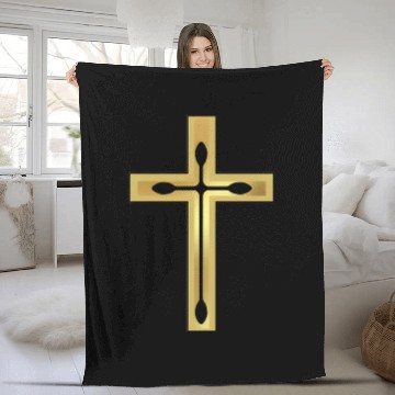 Discover Christian Cross, JESUS CROSS Classic Fleece Blankets