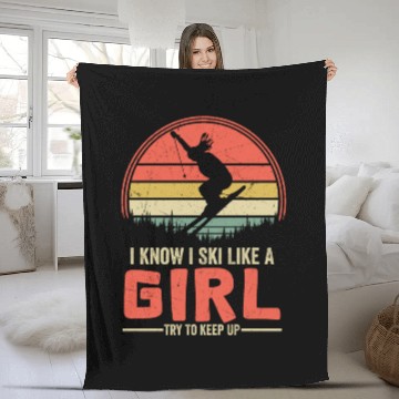 Discover IKISLAGTTKU Skiing Win Fleece Blankets