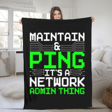 Discover Network Admin Programmer Fleece Blankets