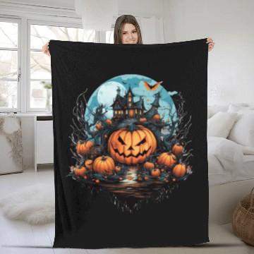 Discover Halloween Fleece Blankets