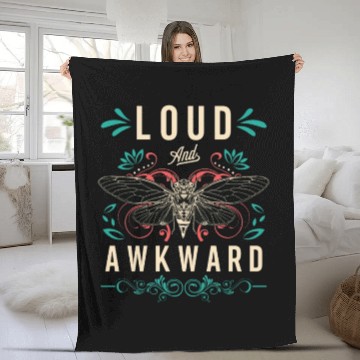 Discover Cicadas Loud And Awkward Loves Periodical Cicada Fleece Blankets