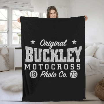 Discover Original Buckley Motocross Photo Co Fleece Blankets