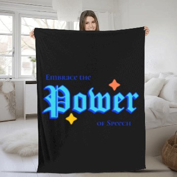 Discover Writer: Embrace the power of speech Fleece Blankets