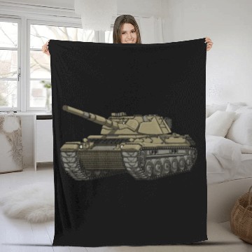 Discover Tiger Tank World War II German Military Tank WW2ta Fleece Blankets