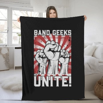 Discover Funny Marching Band Musician Band Director Fleece Blankets