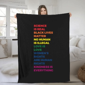 Discover Science Is Real Fleece Blankets