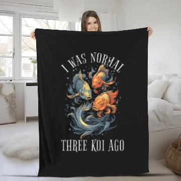 Discover Koi Fish Koi Carp Japanese Koi Garden-Pond funny Fleece Blankets