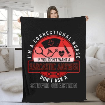 Discover Nurse Fleece Blankets, I'm A Correctional Nurse Hand Cuffs
